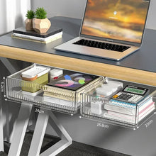 Load image into Gallery viewer, Invisible Storage Table Shelf Storage Box New Pull Out Storage Box Hanging Under Desk Drawer Large Capacity Undertable Drawer