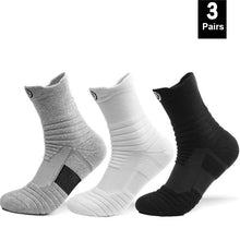 Load image into Gallery viewer, 1/3pairs/Lot Men's Socks Compression Stockings Breathable Basketball Sports Cycling running Towel Socks High Elastic Tube Socks