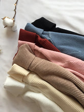 Load image into Gallery viewer, 2025 Autumn Winter Thick Sweater Women Knitted Ribbed Pullover Sweater Long Sleeve Turtleneck Slim Jumper Soft Warm Pull Femme