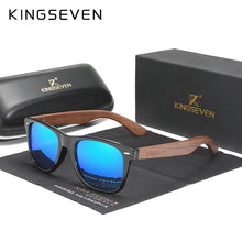 Load image into Gallery viewer, KINGSEVEN Walnut Men&#39;s Sunglasses - Polarized Wood Frame UV400 Handmade Eyewear