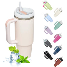 Load image into Gallery viewer, 1200ml Tumbler! Handle, Straw, Hot &amp; Cold