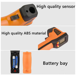 NJTY T400/T600 Digital Infrared Laser Thermometer - Non-Contact Industrial Temperature Gun