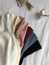 Load image into Gallery viewer, 2025 Autumn Winter Thick Sweater Women Knitted Ribbed Pullover Sweater Long Sleeve Turtleneck Slim Jumper Soft Warm Pull Femme