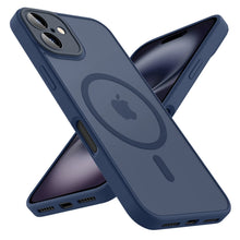 Load image into Gallery viewer, Luxury Frosted Phone Case For iPhone 16 15 14 13 12 11 Pro Max Plus 17 Air For Magsafe Matte Transparent Magnetic Cover