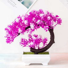 Load image into Gallery viewer, Crescent Style Bonsai Simulation Plant – Thousand Layer Flower