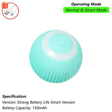 Load image into Gallery viewer, Dog Cat Interactive Ball Toy Automatic Rolling Ball Faux Tail Rechargeable Smart Pet Electric Toy Dog Cat Training Imitate Mouse
