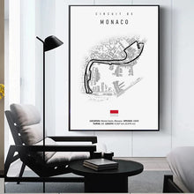 Load image into Gallery viewer, F1 International Track Circuit Canvas Painting – Wall Art