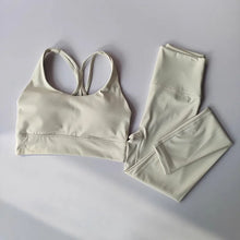 Load image into Gallery viewer, Women Breathable Yoga Set 2pcs Sport Suit Gym wear Workout Clothes Gym Crop Top High Waist Legging Fitness Bra Set Sports Suits