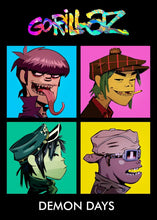 Load image into Gallery viewer, Virtual Anime Rock Band Gorillaz Poster Modern Music Album Cover Canvas Painting Wall Art for Club Living Room Home Decor Mural
