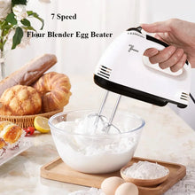 Load image into Gallery viewer, Handheld Electric Egg Beater, Household Automatic Mixer, Handheld Food Cake Bread Baking Dough Mixer, 7-speed Cream Blender