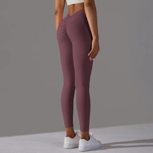 Load image into Gallery viewer, Women Fitness Leggings Workout Gym Running Scrunch Leggings Sexy Back V High Waist Trousers Jogging Active Wear Tight Pants