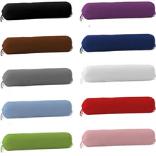 Load image into Gallery viewer, Solid Color Long Cylindrical Pillowcase Removable Washable Bedroom Neck Bolster Pillowslip Household Durable Pillow Case