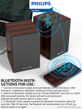 Load image into Gallery viewer, Philips SPA20 Speaker Bluetooth with 360 degree Surround Sound Bluetooth Wireless Stereo for Computer Macbook Laptop