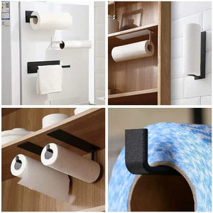 Kitchen Paper Towel Rack! Carbon Steel, Wall Mount