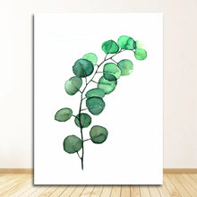 Load image into Gallery viewer, Wall Art Paintings for Living Room Home Decor Scandinavian Style Tropical Plants Poster Green Leaves Decorative Picture Modern