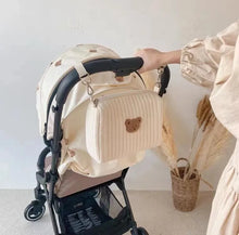 Load image into Gallery viewer, Quilted Stroller Diaper Bag: Mom&#39;s Portable Organizer for Baby Essentials