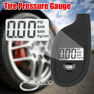 Digital Car Tire Pressure Gauge LCD Auto Motorcycle Safety Alarm Air Tester