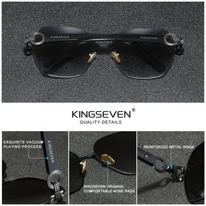 KingSeven 2023 Vintage Polarized Women Sunglasses UV400 Retro Butterfly Square