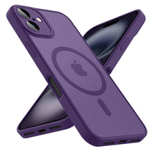 Load image into Gallery viewer, Luxury Frosted Phone Case For iPhone 16 15 14 13 12 11 Pro Max Plus 17 Air For Magsafe Matte Transparent Magnetic Cover