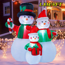 Load image into Gallery viewer, Christmas Inflatable Decoration Toy Built-in LED Lights Inflatable Model Ornament Xmas Party New Year Garden Indoor Outdoor Deco