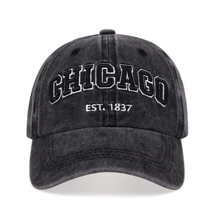 Chicago Letter Baseball Cap: Unisex Snapback Hip Hop Hat