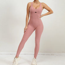 Load image into Gallery viewer, Women Gym Jumpsuit Female Yoga Set Workout One-piece Suit Women Sports Push Up Yoga Clothes Backless Activewear Fitness Set