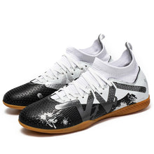 Load image into Gallery viewer, Professional Men's Indoor Flat Bottomed Football Shoes Adult Durable Comfortable Training Shoes Teenagers Non Slip Soccer Shoes