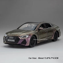 Load image into Gallery viewer, 1:32 RS7 Sportback Miniature Model Toy Cars Alloy Diecast 6 Doors Opened with Pull Back Rubber Tires Ornament Vehicle Toys Gifts
