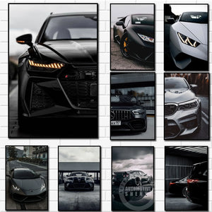 Modern Wall Art - AMG RS6 M4 HD Canvas Poster, Industrial Style Oil Painting Print