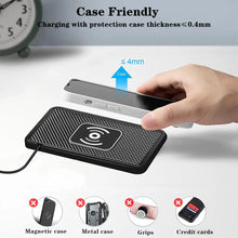 Load image into Gallery viewer, Car Wireless Charger for Iphone 16 15 15 Pro Max 14 13 12 X Samsung S24 S23 Wireless Car Charger Silicone Pad Stand Fast Charger