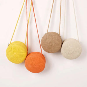 Round Straw Crossbody Bag | Minimalist Summer Purse