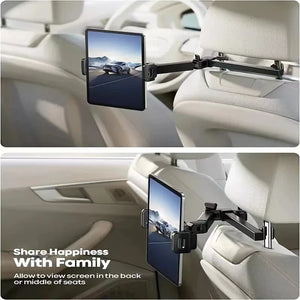 Telescopic Car Rear Pillow Phone Tablet Holder Stand 4-11 Inch Headrest Mount