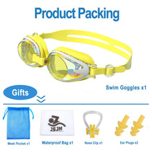 Load image into Gallery viewer, JSJM Professional Kids Swimming Goggles Anti-Fog UV Protection Waterproof Silicone Swim Glasses for Boys Girls Swim Eyewear Gift