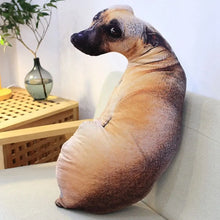 Load image into Gallery viewer, Soft Lifelike Animal Throw Pillow Hound Plush Creative Cushion 3D Dog Pillow Office