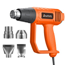 Load image into Gallery viewer, 2000W Electric Heat Gun Hot Air Gun, 300℃ and 600℃, 300-500L/Min, 3 Nozzles, 1.5s Heating, for Stripping Shrinking Varnish