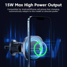 Load image into Gallery viewer, Toocki Magnetic Car Wireless Charger Car Phone Holder Air Outlet 15W Fast Charging Charger in Car For iPhone 15 14 13 12 Pro Max