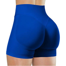 Load image into Gallery viewer, Summer High Waisted Yoga Shorts for Women Fashionable and Sexy Running Fitness Pants Solid Color Yoga Leggings Elastic Tights