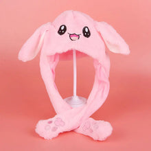 Load image into Gallery viewer, Plush Bunny Hat w/ Dancing Ears - Warm Winter Kids Gift