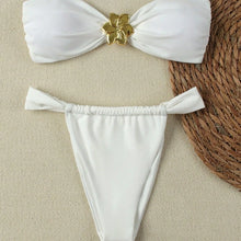 Load image into Gallery viewer, "2026 Sexy Bandeau Push-Up Bikini Set - Brazilian Thong Swimwear for Women"