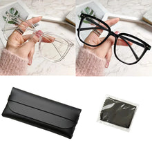 Load image into Gallery viewer, Anti-blue Light Glasses for Women with Regular Eyeglass Frame Finished Retro Flat Light Frame