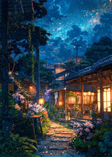 Load image into Gallery viewer, Japanese Street Scenery Sakura Architecture Canvas Posters and Prints Wall Art Paintings Mural for Modern Living Room Home Decor