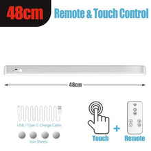 Load image into Gallery viewer, HOMEFISH Eye-care Table Lamp LED Light Bar Rechargeable Wirless Desk Reading Lamp USB Night Light For Bedside Kitchen Cabinet