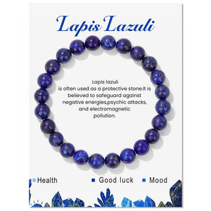 2024 Fashion Natural Stone Bracelet – Amethyst, Tiger Eye, Garnet Elastic Band Jewelry
