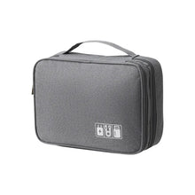 Load image into Gallery viewer, Waterproof Digital Cable Storage Bag - Portable USB Charger &amp; Plug Organizer for Travel