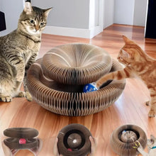 Load image into Gallery viewer, Magic Cat Scratch Organ Board - Interactive Cat Toy with Ball, Climbing Frame Scratcher