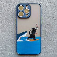 Load image into Gallery viewer, Funny Cat Daily Life Phone Case For iPhone 16 17 pro max Cases 11 12 14 Pro Max Mini 13 15 Plus XR Shockproof  Back Covers
