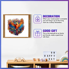 Load image into Gallery viewer, Unique Parrot Pattern Wooden Puzzle, Irregular Animal Shape, Suitable for Holiday Birthday Gifts for Family and Friends
