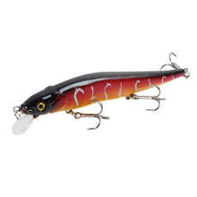 Load image into Gallery viewer, 1pc 4.52inch/0.49oz Plastic Simulation Lure, Minnow Hard Bait With 3 Treble Hooks, Artificial Bait For Pike Carp