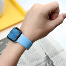 Load image into Gallery viewer, Silicone Band For Apple Watch strap 44mm 45mm 40mm 41mm 42-38mm 45 mm sport bracelet iwatch series 8 7 6 5 4 3 SE 9 Ultra 2 49mm