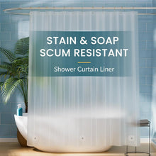 Load image into Gallery viewer, Clear Shower Curtain PEVA Transparent Bathroom Liner Waterproof 180x200CM Bath Curtains Bathroom Mould Proof Curtains with Hooks